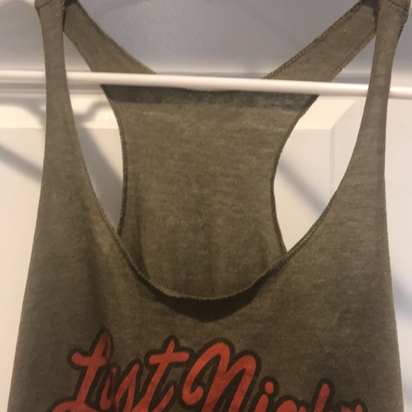 ‘Last night was in tents’ racerback tank- no tag - Picture 3 of 4